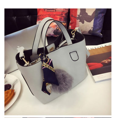 Bolish Litchi Pattern Soft PU Leather Women Handbag Two Pieces Female Shoulder Bag Girls Messenger bag Casual Women Bag 10