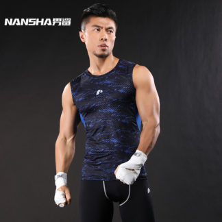 NANSHA 2018 New Tank Top Fitness Men Compression Shirt Clothing Gasp Bodybuilding Stringer Breathable Casual Tank Tops Jersey